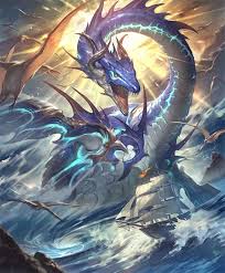 card shipsbane plesiosaurus creature concept art fantasy beasts fantasy monster