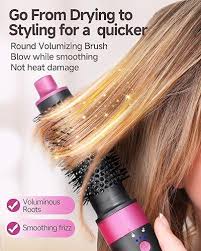 Pink 5-in-1 Hair Dryer Brush WindBlow