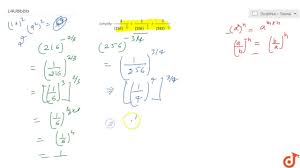 Simplify 4 216 2 3 1 256 3 4 2 243 1 5 Youtube