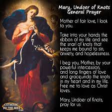 Mary undoer of knots shrine is a byzantine catholic chapel, bell tower and ramada located atop tucson on mount lemmon arizona at 8,100'. Pin On Catholic Prayers