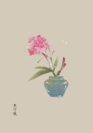 八月份的生日花1 16号 artistic青尘 插画师作品 涂鸦王国gracg com in 2020 flower drawing flower painting background drawing
