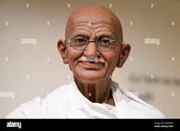 Mahatma gandhi wax statue hi-res stock photography and images