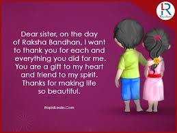 On raksha bandhan day, dear sister, i promise you that i will always stand by you, no matter what. Raksha Bandhan Quotes For Sisters Brothers Rakhi Quotes