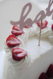 Dark pans cook the outsides of the cake faster than the shiny ones do. A Strawberries And Cream Half Birthday Cake For Bibi S 6 Month Birthday Cake Topper Template Indulge With Mimi
