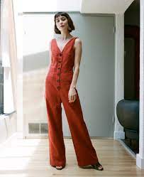 Paloma Wool Alana Jumpsuit In Light Caoba Nonna Jumpsuit Jumpsuit Fashion Clothes
