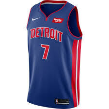 Detroit Pistons Mens Nike Road Maker 7 Swingman Jersey