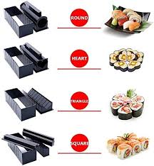 Instead of heading out to a sushi bar, exercise your culinary creativity with homemade sushi rolls. Sushi Making Kit For Beginners Original Sushi Maker Deluxe Exclusive Online Video Tutorials Complete With Sushi Knife 11 Piece Diy Sushi Set Easy And Fun Sushi Rolls Maki Rolls Amazon Ca Home