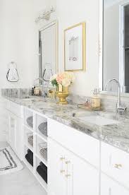 Glam Gold White Master Bathroom Refresh White Master Bathroom Master Bathroom Design Master Bathroom Refresh