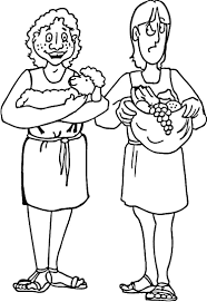 Cain And Abel Coloring Page Jpg 750 1091 Cain And Abel Bible Coloring Pages Bible Coloring