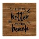 Amazon.com: Life Is Better At The Beach Here's Your Cedar Sign ...