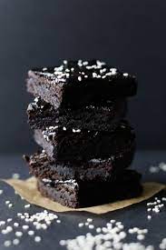 Fudgey Dark Chocolate Brownies With Black Sesame Butter Antioxidant Rich Oil Free Refined Sugar Free And Intensel Chocolate Recipes Desserts Asian Desserts