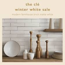 Our cream incorporate color into your fireplace makeover. Only 4 More Days Of The Cle Winter White Sale Each Day One White Tile Is Reduced By 25 For 24 Hours Only Todays Featured Feature Tiles Cle Tile White Tiles