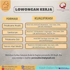 Solo cari di antara 18.300+ lowongan kerja terbaru di indonesia dan di luar negeri gaji yang layak pekerjaan penuh waktu, sementara dan paruh waktu cepat & gratis pemberi kerja terbaik kerja: Lowongan Kerja Sebagai Pelaksana Gizi Mei 2021