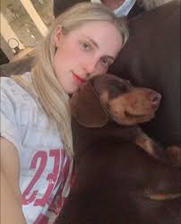 Dachshund puppy missing playmates at home