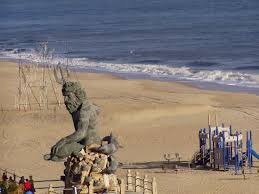 The ambiance of hampton inn virginia beach oceanfront south is reflected in every guestroom. King Neptune From Our Room S Balcony Picture Of The Oceanfront Inn Virginia Beach Tripadvisor