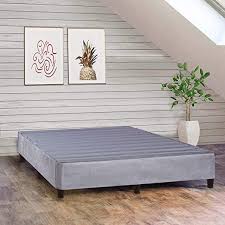 Spring Sleep 13 Inch Platform Bed For Mattress Eliminate Need For Box Spring And Frame Twin Grey Platform Bed Upholstered Platform Bed Bed Frame Sizes