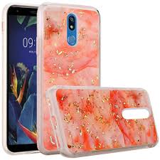 LG K40 X420 Case, Marble Glitter Case ...