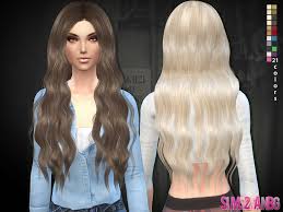 The hair is the same custom content but there are bright blonde streaks in my cc hair only when it is in the formal category. Sims2fanbg S Hair 02 Long Wavy