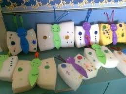 Sponge Butterfly Craft Preschool Crafts Sponge Crafts Crafts