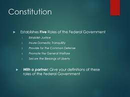 Role Of The American Government - Ppt Download