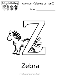 Letter z coloring sheet in.pdf format! Letter Z Coloring Worksheet Free Kindergarten English Worksheet Fo Kindergarten Letters Alphabet Worksheets Kindergarten English Worksheets For Kindergarten