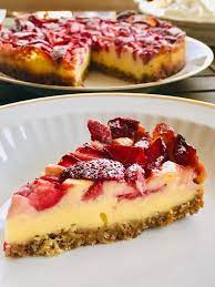 Oder mit einem anderen süßungsmittel, das du bevorzugst. Zuckerfreier Vanille Cheesecake Mit Erdbeeren Holla Die Kochfee
