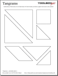 Sort the tangram pieces using your own classification or rules. Ideas Tangrams Program Resources Printable Resources