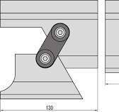 40.116 Punch/top-tool end pieces with movable horn extensions