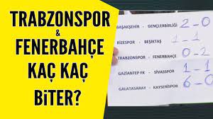 Trabzonspor maçı hangi kanalda listesi ve trabzonspor maçları yayın programı için bu sayfayı favorilerinize ekleyebilirsiniz. Trabzonspor Fenerbahce Maci Kac Kac Biter Iste Yorumcularimizin Tahminleri Youtube