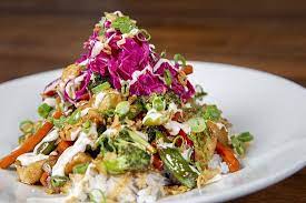 The place has the casual, funky vibe, similar to cactus club. Try The Blackened Chicken Healthy Social Bowl Browns Socialhouse West Henday Edmonton Traveller Reviews Tripadvisor