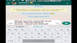 Memiliki banyak grup whatsapp kadang membuat beberapa percakapan pribadi atau obrolan dalam grup lain menjadi tenggelam akibat banyaknya saat ini kamu sudah dapat melakukan panggilan grup atau video call di whatsapp. Begini Cara Keluar Dari Grup Whatsapp Dengan Sopan Youtube