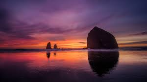 Sunrise over a body of wa. Beach Sunset 4k Wallpapers Hd Wallpapers Id 28941