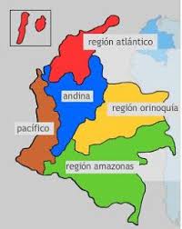Resultado de imagen para mapa de la regiones naturales de colombia ...