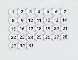 Number Magnets Extra Small 31 White Glass Magnets Etsy In 2020 Glass Magnets White Glass Magnetic Calendar