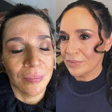 Antes & depois da maquiagem! Cliente feliz com o resultado ✨😍 A maquiagem  para pele com melasma! E importante escolher produtos e técnicas que ajudem  a minimizar a aparência das manchas escuras