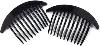 Black plastic combs feature rounded tines to reduce irritation. Niavida 2 X Black Hair Comb 13 Cm Made In France Amazon De Drogerie Korperpflege