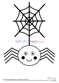 Supercoloring.com is a super fun for all ages: Spider And Web Colouring Page