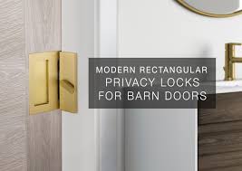 7 in to 10 in. Modern Rectangular Barn Door Privacy Locks Emtek Products Inc