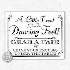 Dancing Feet 8x10 Printable Wedding Sign Flip Flops Dancing Shoes Retro Victorian Instant Download Printable Wedding Sign Wedding Signs Wedding Printables