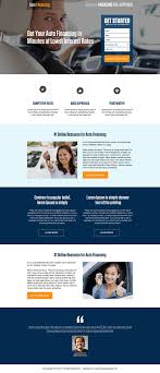 Auto Financing Lead Generating Landing Page Designs Car Finance Finance Page Design