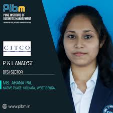 Pibm Family Wishing Ms Pal Ahana A Successful Career At Citco As P L Analyst Ahana Pal Made Sure She Utilized Eve Business Management Family Wishes College