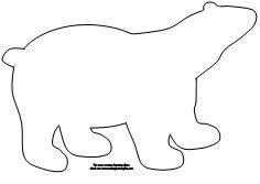 Making Learning Fun Polar Bear Pattern Outlines Polar Bear Art Polar Bear Craft Winter Preschool