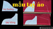 hướng dẫn cách cắt mẫu tay áo thường &tay bồng .