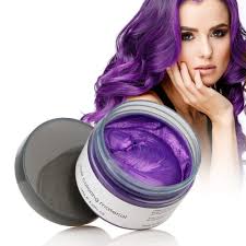 Curlfit temporary hair dye in color snack is a temporary hair dye worth it? Amazon Com Natural Hair Wax Color Styling Cream Mud Adofect Natural Hairstyle Dye Pomade Temporary Hairstyle Cream 4 23 Oz Hairstyle Wax For Men And Women Purple Beauty