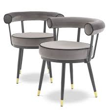 Retro kitchenette sets with upholstered chairs. Dining Chair Vico Set Of 2