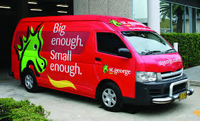 Completed Van Wrap For St George Bank By Display Bay Vehiclegraphics Vanwrap Vehiclewrap Customprinted Displaybay Car Graphics Van Wrap Van