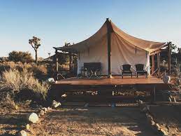 Airbnb Desert Camp A Unique Glamping Experience In The Mojave Desert Mendocino Camping Camping World Stadium Yosemite Camping