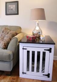 Dog Kennel Coffee Table Do It Yourself Home Projects From Ana White Dog Crate Furniture Dog Crate Table Dog Kennel End Table