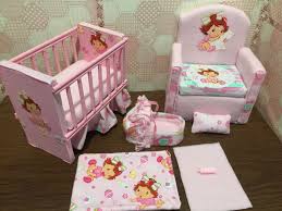 Bitty Baby Changing Table Ebay Barbie Baby Nursery Set Furniture Crib Sofa Carrier Strawberry Shortcake Ebay Baby Nursery Sets Baby Doll Nursery Dollhouse Nursery