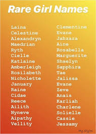 Rare Girl Names Characterinspiration Characterdesign Baby Showers Babynamen Rare Baby Names Rare Names Baby Names